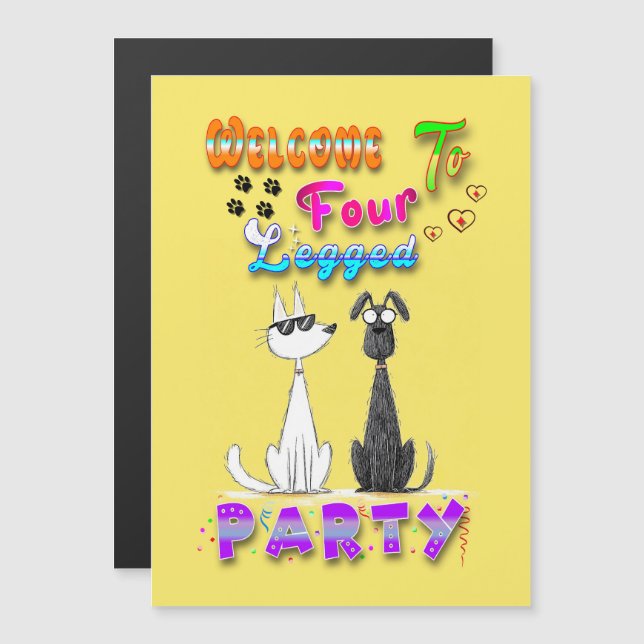 Welcome To Four Legged Party (Front/Back)