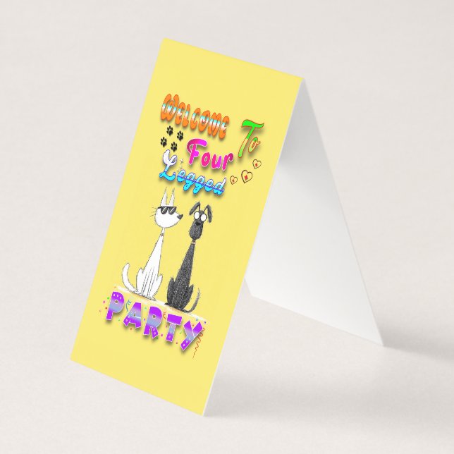 Welcome To Four Legged Party (Front)