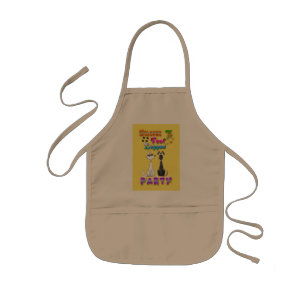 Welcome To Four Legged Party Kids Apron