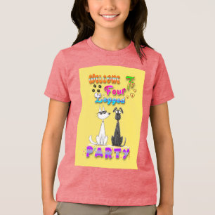 Welcome To Four Legged Party Tri-Blend Shirt