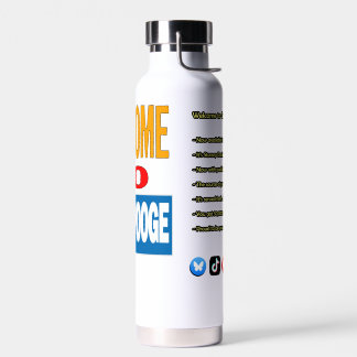 "Welcome to GeekSpooge" Water Bottle