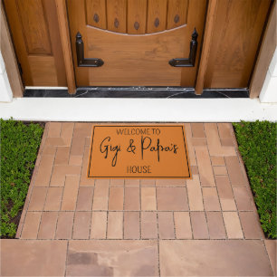 Welcome to Gigi and Papa's House Doormat