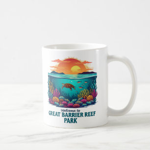 Welcome to Great Barrier Reef National Australian Coffee Mug