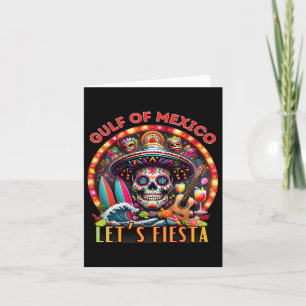 Welcome To Gulf Of Mexico Cinco De Mayo Retro Beac Card