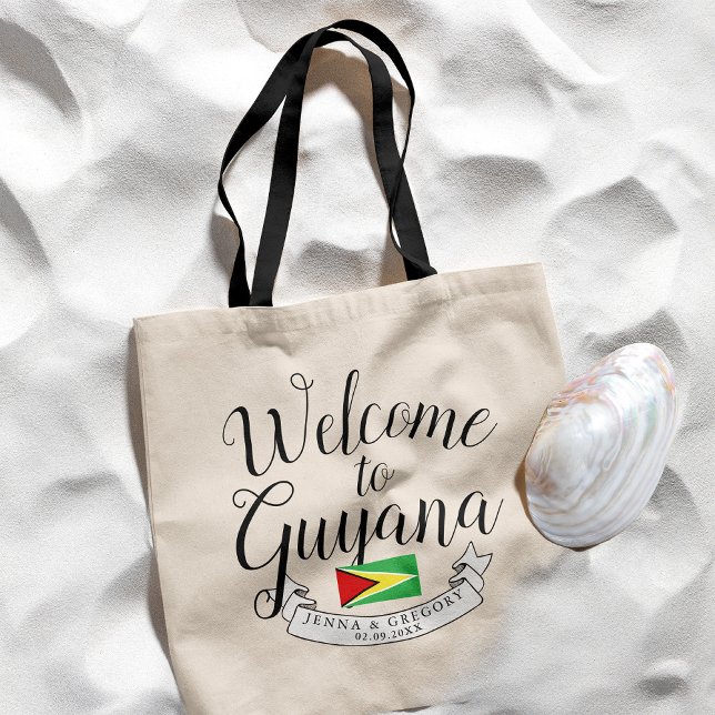 Welcome to Guyana | Destination Wedding Custom Tote Bag (Creator Uploaded)