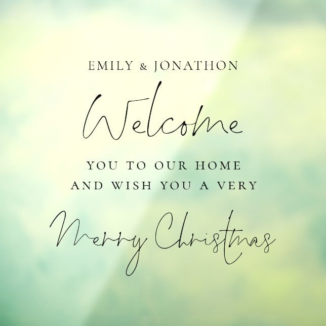 Welcome to Home Script Merry Christmas (Sheet 3)