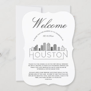 Welcome to Houston   Guests Details Invitation