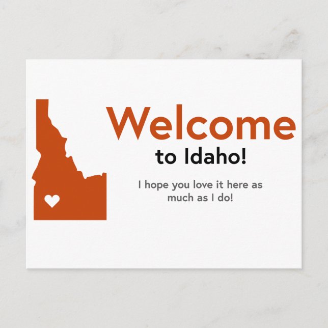 Welcome to Idaho cards (Front)