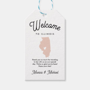 Welcome to ILLINOIS Wedding ANY COLOR!!  Gift Tags