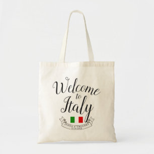 Welcome to Italy Destination Wedding Custom Tote Bag