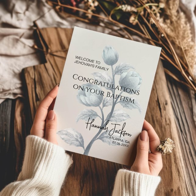 Welcome to Jehovah's Family Baptism Card (Creator Uploaded)