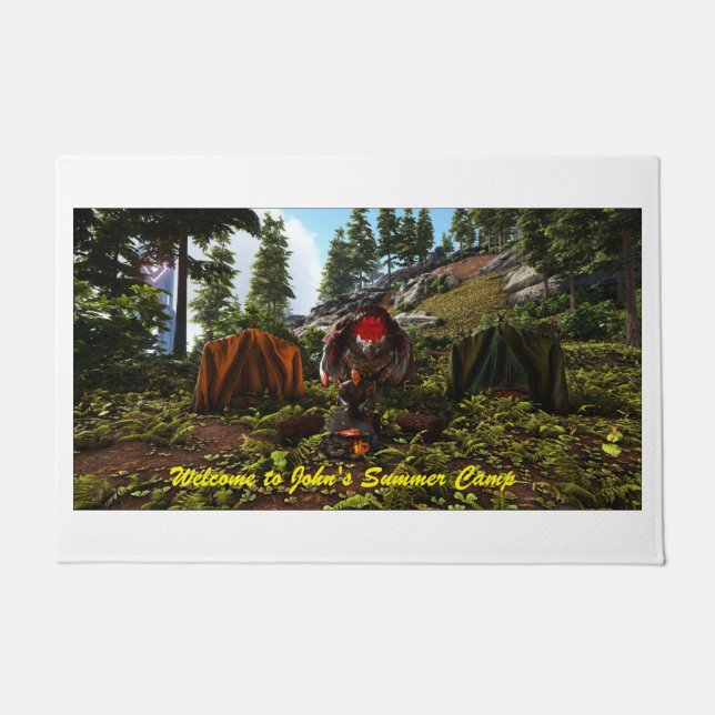 Welcome to John's Summer Camp Doormat (Front)