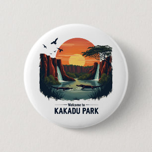 Welcome to Kakadu National Australian Park 6 Cm Round Badge
