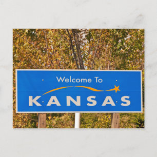 Welcome to Kansas Sign - State Signs Postcard
