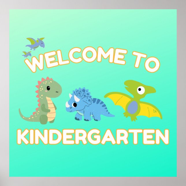 Welcome to Kindergarten Poster (Front)