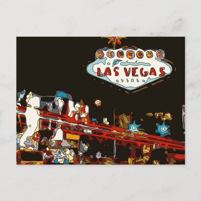 Welcome to Las Vegas Baby! Postcard (Front)