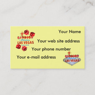 Welcome to Las Vegas Business Card