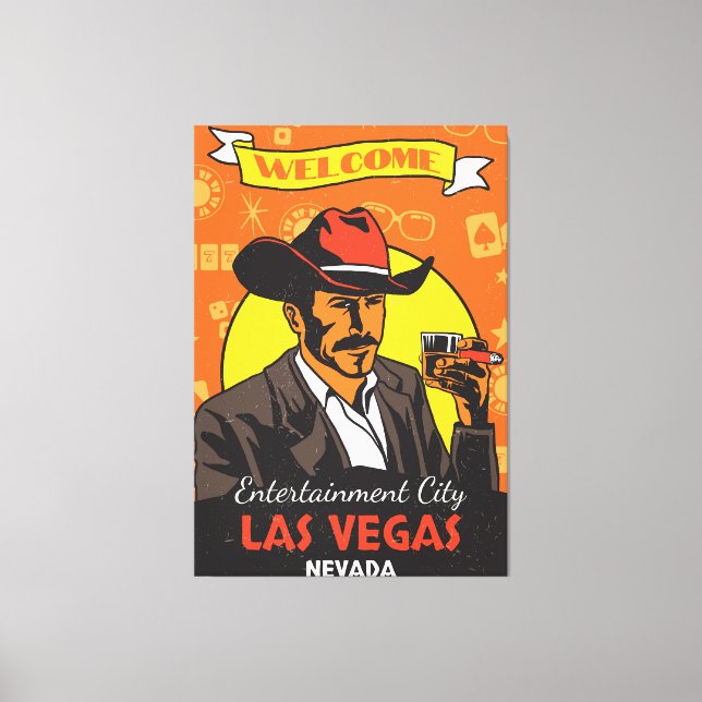 Welcome To Las Vegas  Canvas Print (Front)