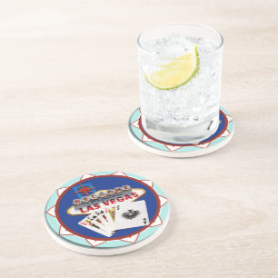 Welcome to Las Vegas Casino Chip Coaster