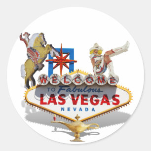 Welcome to Las Vegas Classic Round Sticker