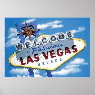 Welcome to Las Vegas Retro Poster Print