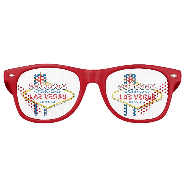 Welcome-to-Las-Vegas Retro Sunglasses (Front)