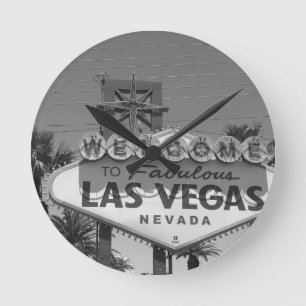 Welcome to Las Vegas Round Clock