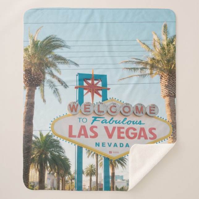 WELCOME TO LAS VEGAS SHERPA BLANKET (Front)