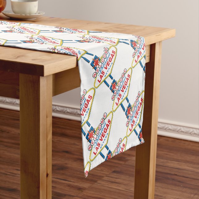 Welcome-to-Las-Vegas Short Table Runner (In Situ)