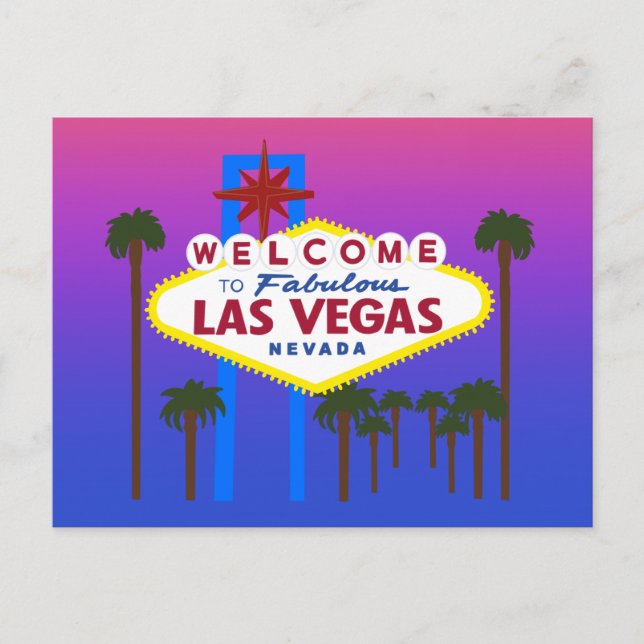 Welcome to Las Vegas Sign #3 Postcard (Front)