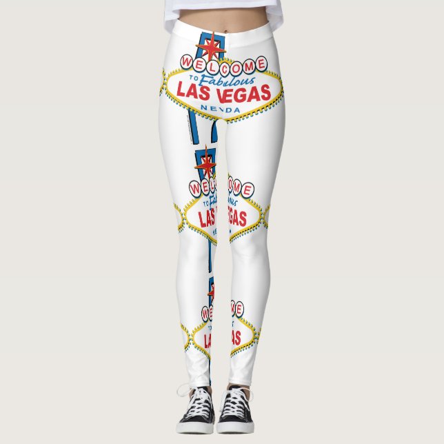 Welcome to Las Vegas Sign Leggings (Front)