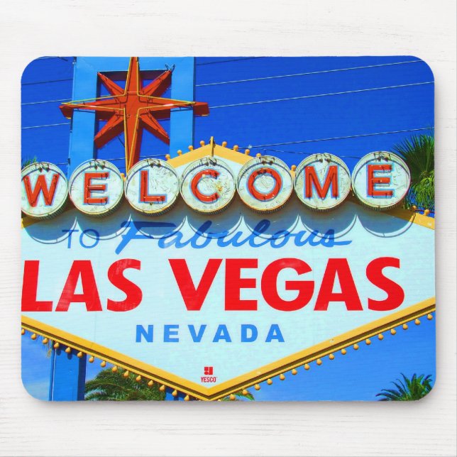 Welcome to Las Vegas Sign Mouse Pad (Front)