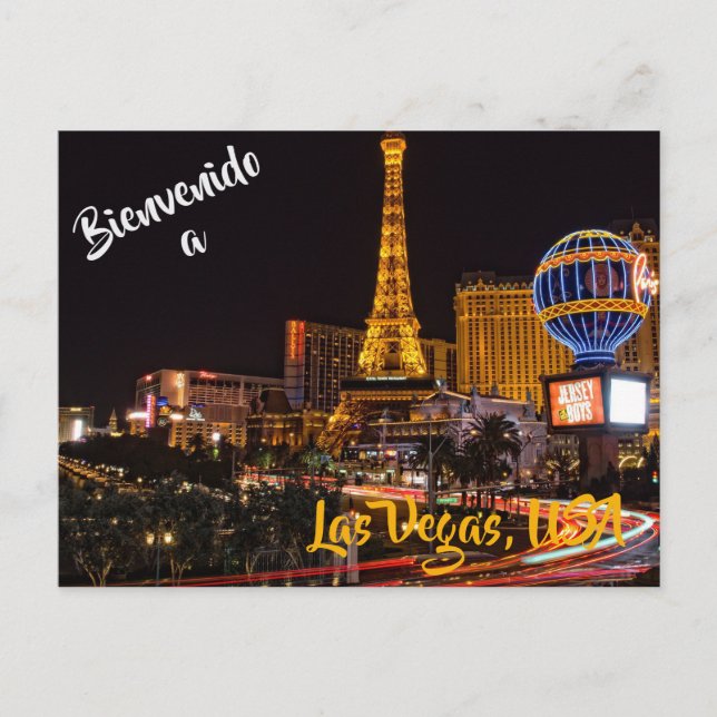 Welcome to Las Vegas USA postcard (Front)