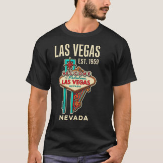 Welcome to Las Vegas Vintage Roadside Americana Re T-Shirt