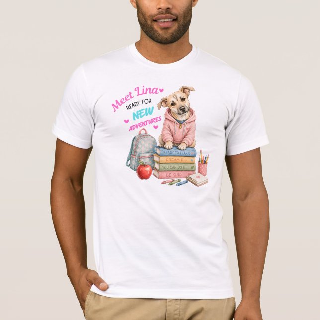 Welcome to Lina's School Adventures! T-Shirt (Front)