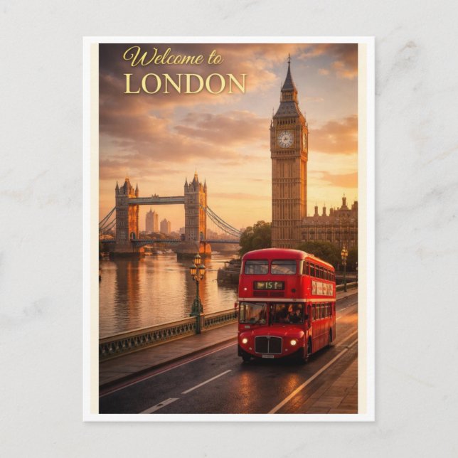 Welcome to London. Postcard (Front)