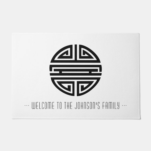 Welcome To | Longevity | Awesome Chinese Doormat (Front)