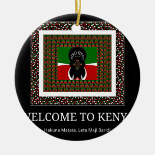 Welcome to Magical Kenya: Hakuna Matata Ceramic Tree Decoration