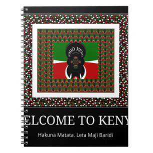 Welcome to Magical Kenya: Hakuna Matata Spiral Notebook