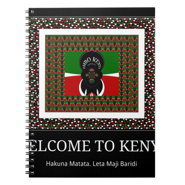 Welcome to Magical Kenya: Hakuna Matata Spiral Notebook (Front)