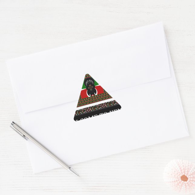 Welcome to Magical Kenya: Hakuna Matata Triangle Sticker (Envelope)