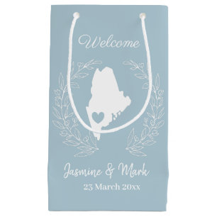 Welcome to Maine wedding favours custom Small Gift Bag