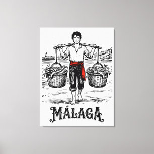 Welcome to Malaga 5: El Cenachero Canvas Print