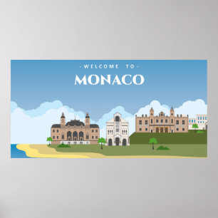 Welcome to manaco poster