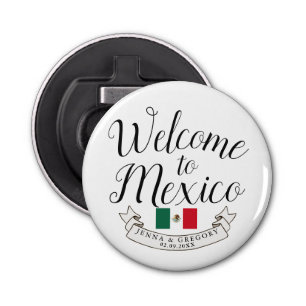 Welcome to Mexico Destination Wedding Custom Bottle Opener