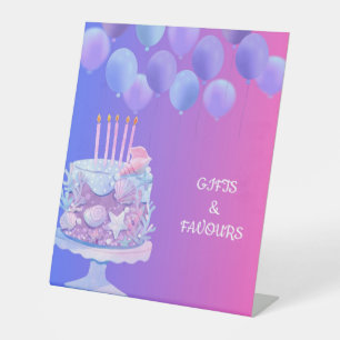WELCOME TO MILA'S BIRTHDAY PEDESTAL SIGN