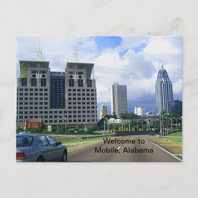 Welcome to Mobile, Alabama Postcard (Front)