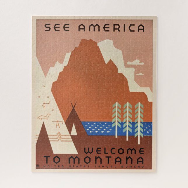 Welcome to Montana Jigsaw Puzzle (Vertical)