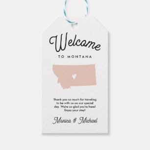 Welcome to MONTANA Wedding ANY COLOR!!    Gift Tags