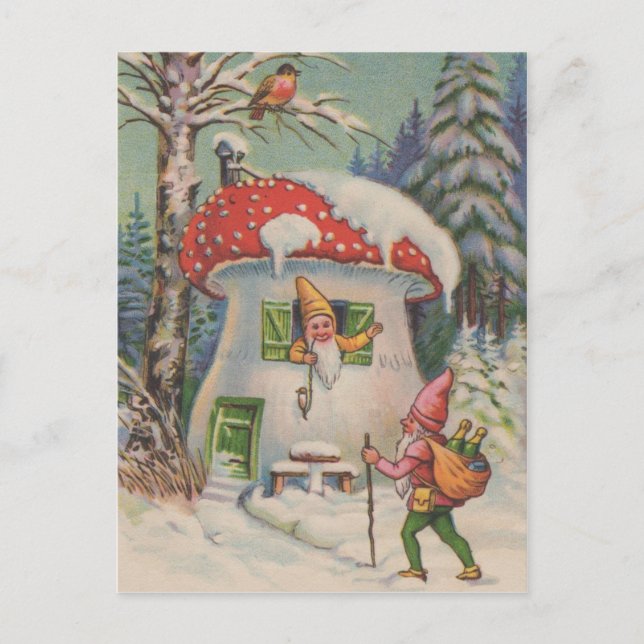 Welcome to Mushroom House Postcard (Front)